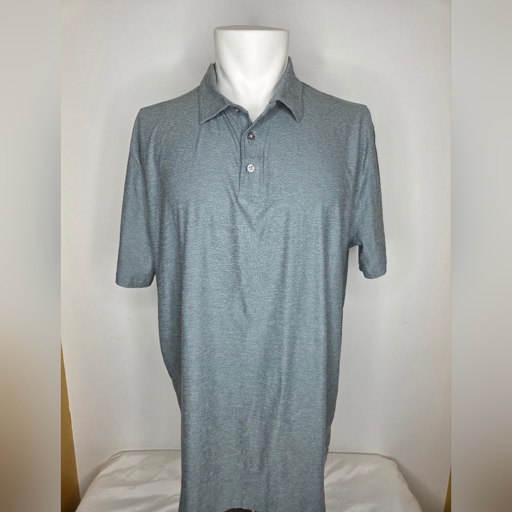 Vuori Size XL Polo Shirt for Men's Blue Grass Heather-limited Edition Color